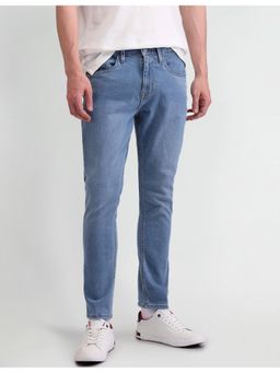 U.S. Polo Assn. Denim Co. - Mens Blue Solid Plain Jeans