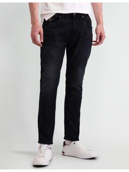 U.S. Polo Assn. Denim Co. - Mens Blue Solid Plain Jeans