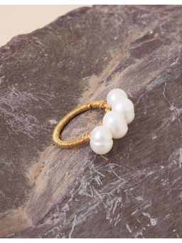 Accessorize London - Women's Multi Fresh Water Pearl Ring