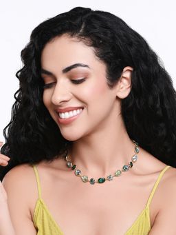 Accessorize London - Women's Gem Collar Necklace