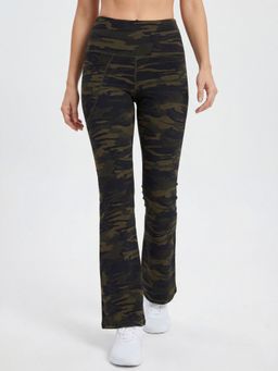 Tikhi Imli - Olive Camouflage Boot Cut Leggings