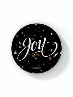 Macmerise - Christmas Joy Pattern Circular Coaster