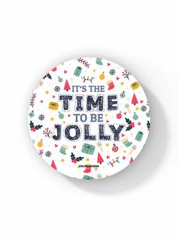 Macmerise - Christmas Time Pattern Circular Coaster