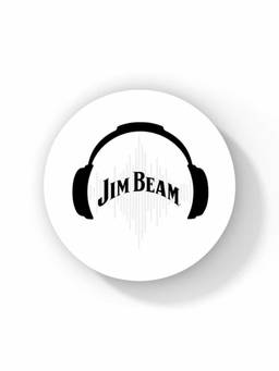 Macmerise - Jim Beam Solid Sound Pattern Circular Coaster