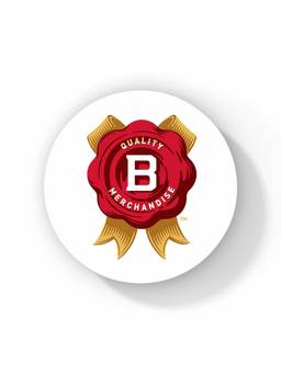 Macmerise - Jim Beam Rosette White Pattern Circular Coaster