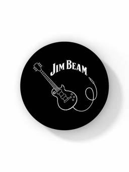 Macmerise - Jim Beam Rock On Pattern Circular Coaster