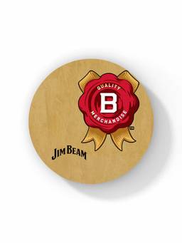 Macmerise - Jim Beam Vintage Pattern Circular Coaster
