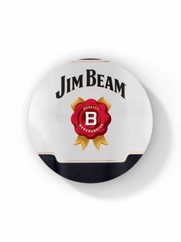 Macmerise - Jim Beam Bold and Strong Pattern Circular Coaster