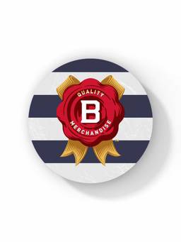 Macmerise - Jim Beam Cabana Stripes Pattern Circular Coaster