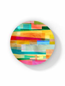 Macmerise - Abstract Fusion Pattern Circular Coaster
