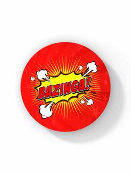 Macmerise - Bazinga Pattern Circular Coaster