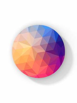 Macmerise - Colour in our Stars Pattern Circular Coaster