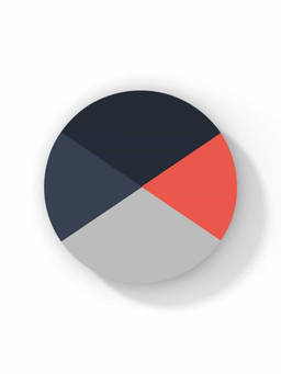 Macmerise - Criss Cross Coral Pattern Circular Coaster