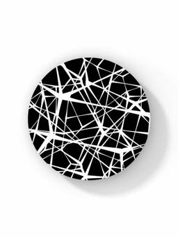Macmerise - Grunge Web Pattern Circular Coaster