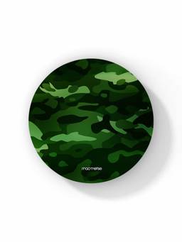Macmerise - Camo Hunter Green Pattern Circular Coaster