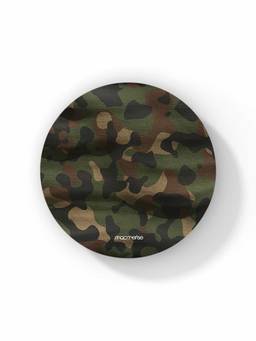 Macmerise - Camo Rifle Green Pattern Circular Coaster