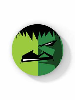 Macmerise - Face Focus Hulk Pattern Circular Coaster