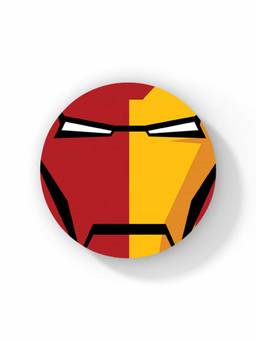 Macmerise - Face Focus Ironman Pattern Circular Coaster