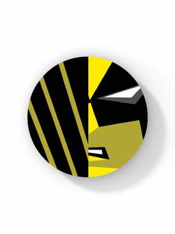 Macmerise - Face Focus Wolverine Pattern Circular Coaster
