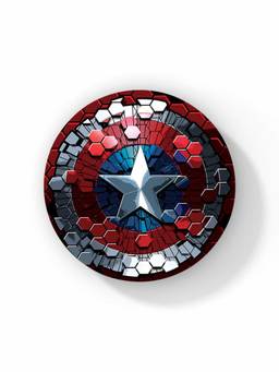 Macmerise - Hex Shield Pattern Circular Coaster