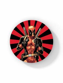 Macmerise - Smart Ass Deadpool Pattern Circular Coaster