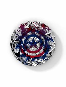 Macmerise - Splash Out Shield Pattern Circular Coaster