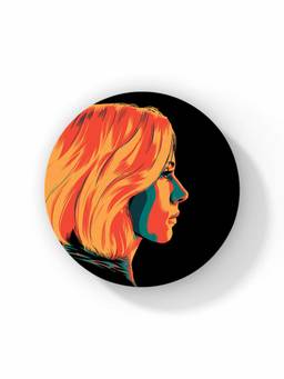 Macmerise - Illuminated Black Widow Pattern Circular Coaster