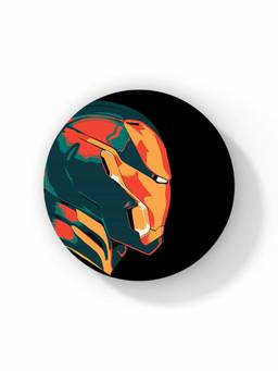Macmerise - Illuminated Ironman Pattern Circular Coaster