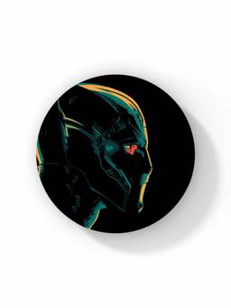 Macmerise - Illuminated Black Panther Pattern Circular Coaster