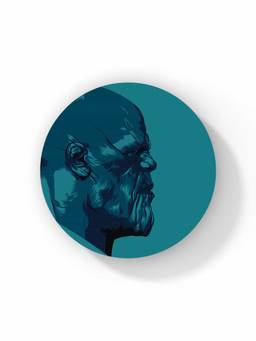 Macmerise - Illuminated Thanos Pattern Circular Coaster