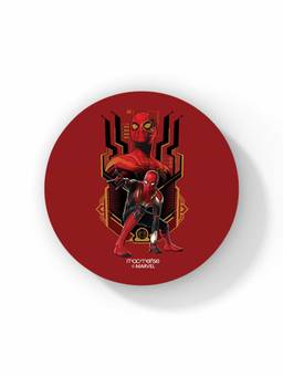 Macmerise - Spidey Strikes Pattern Circular Coaster