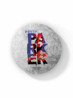 Macmerise - Peter Parker Grunge Pattern Circular Coaster