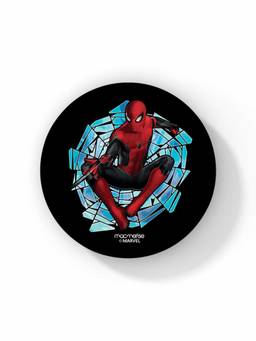 Macmerise - Web Shooting Spidey Pattern Circular Coaster