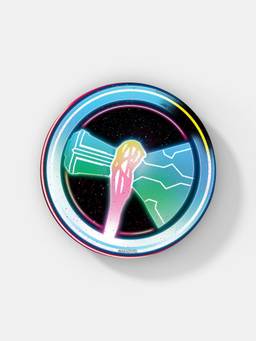 Macmerise - Bifrost Storm breaker Pattern Circular Coaster