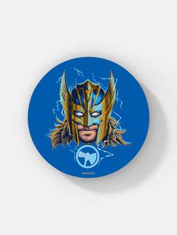Macmerise - Golden Armour Thor Pattern Circular Coaster