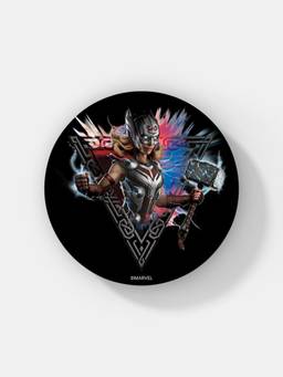 Macmerise - Mighty Thor Pose Pattern Circular Coaster