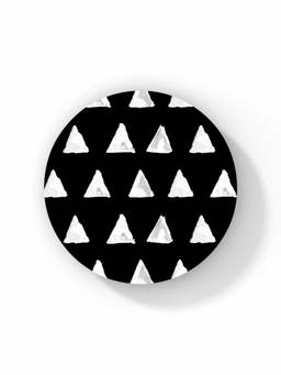 Macmerise - Masaba Black Cone Pattern Circular Coaster