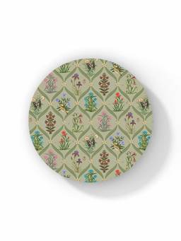 Macmerise - Payal Singhal Mughal Motifs Pattern Circular Coaster