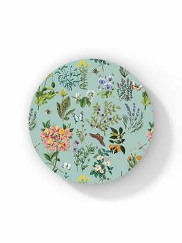 Macmerise - Payal Singhal Titli Aqua Pattern Circular Coaster