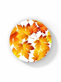 Macmerise - SK Autumn Embrace Pattern Circular Coaster