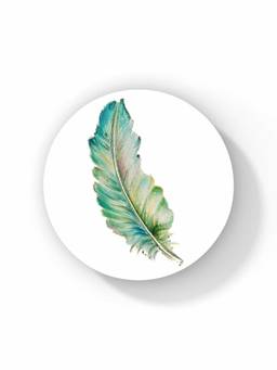 Macmerise - SK Feather Art Pattern Circular Coaster