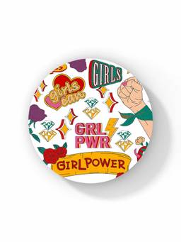 Macmerise - SK Girl Power Pattern Circular Coaster