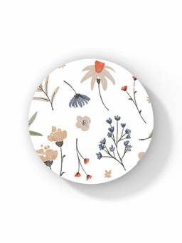 Macmerise - SK Purple Perrinial Pattern Circular Coaster