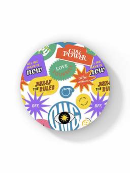 Macmerise - SK Sassy Girl Pattern Circular Coaster