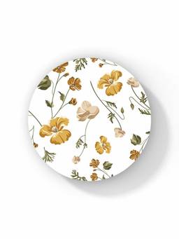 Macmerise - SK Shining Prim Rose Pattern Circular Coaster