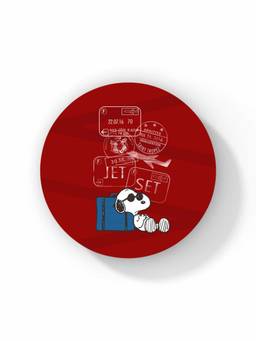 Macmerise - Jet Set Go Pattern Circular Coaster