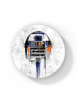Macmerise - Astro Droid Pattern Circular Coaster