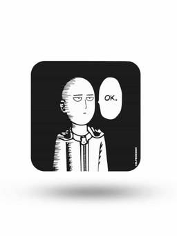 Macmerise - Saitama Not Impressed Pattern Square Coaster