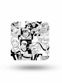 Macmerise - Naruto Collage Pattern Square Coaster