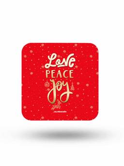 Macmerise - Christmas Love Pattern Square Coaster